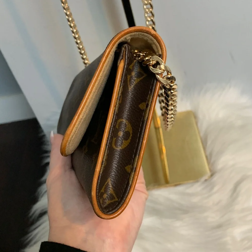 1999 authentic Louis Vuitton Twin Pochette GM crossbody w free chain - Picture 7 of 16